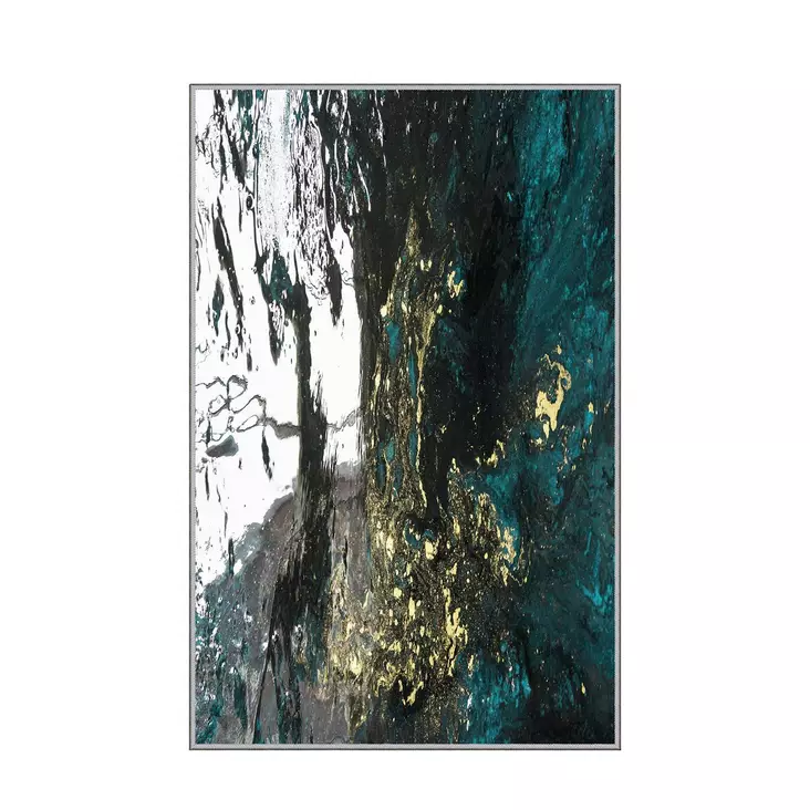 Monivärinen 180 x 280 cm Konepestävä Antibakteerinen 3D Digitaalipainettu Polyesterimatto Liukumaton Alapuoli - Suuret ja keskikokoiset matot - 8682870041042 - 1