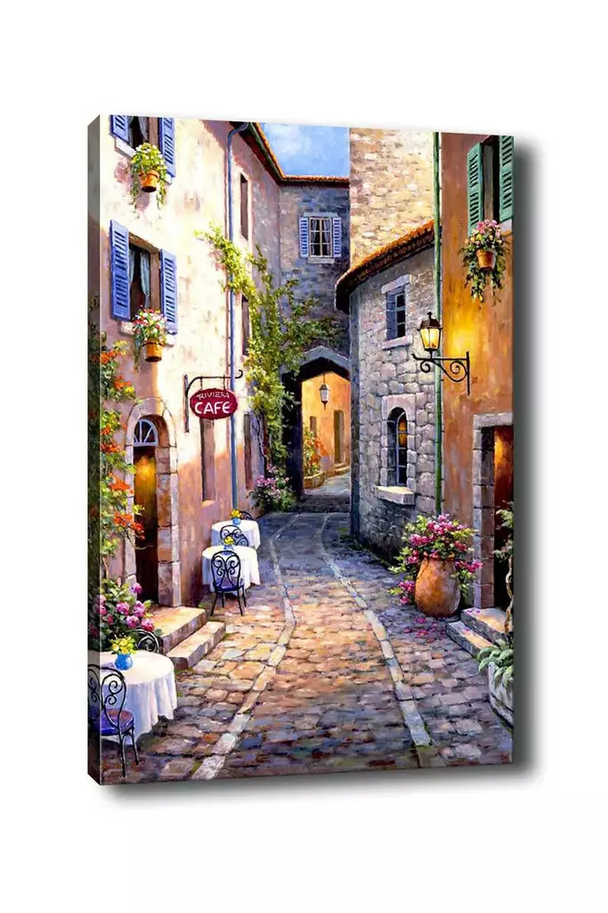 Monivärinen Koristeellinen Canvas-taulu 50x70 cm - 100% Puinen Kehys 3 cm - Seinäsisustus - Taulut ja kehykset - 8681875610642 - 1