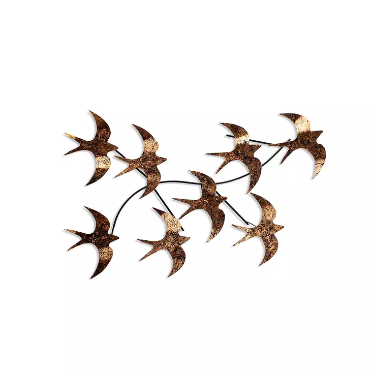 Monivärinen Koristeellinen Metalli Seinäkoriste - 100% Metalli, Koko 69x41x7 cm, Käsinmaalattu, Helppo Asennus - Koristeet, koriste-esineet - 8683742873822 - 1