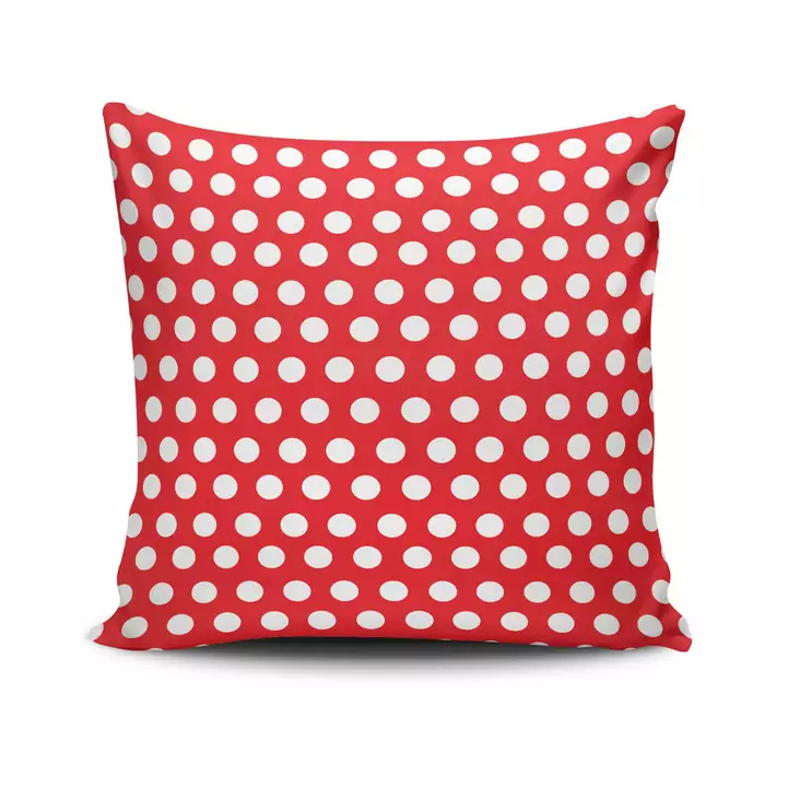 Monivärinen Tyynynpäällinen 43x43 cm - 50% Puuvilla, 50% Polyesteri, Konepestävä, Piilovetoketju, Silitysmahdollisuus - Koristetyynyt - 8681181474242 - 1