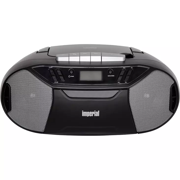 PBB 1 Compacte kannettava boombox, jossa on CD-soitin, kasettidekki ja FM-radio. - Bluetooth kaiuttimet - 4024035325002 - 10