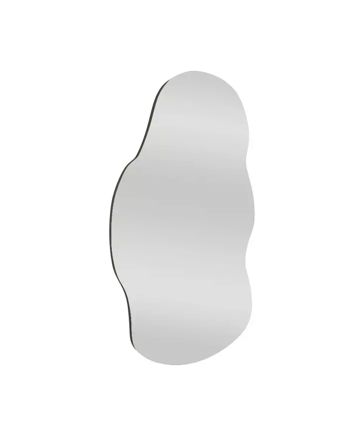 Peili, musta, 40 cm leveä ja 72 cm korkea, ekologinen, kestävä - Peilit - 8683743822652 - 1