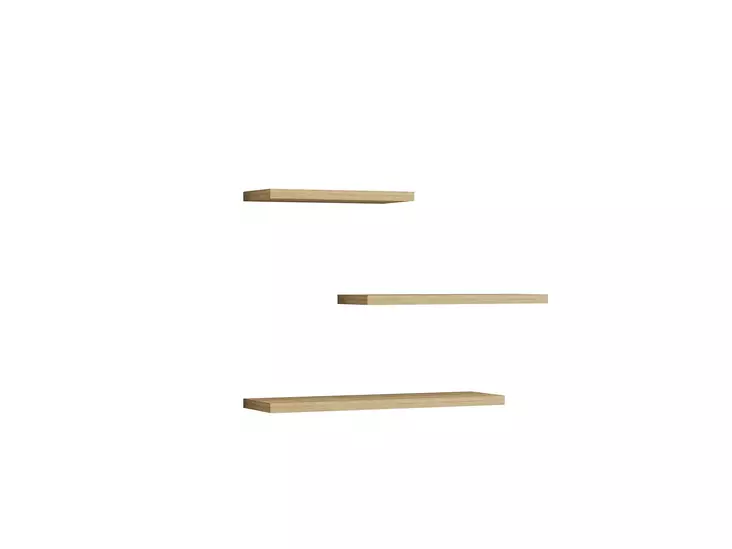 Safiiritammi Seinä Hylly 100% Melamiinipinnoitettu 18mm 30/40/50cm Leveys 14cm Korkeus 2cm Syvyys Asennusvalmis - Seinähyllyt - 8683342397742 - 1