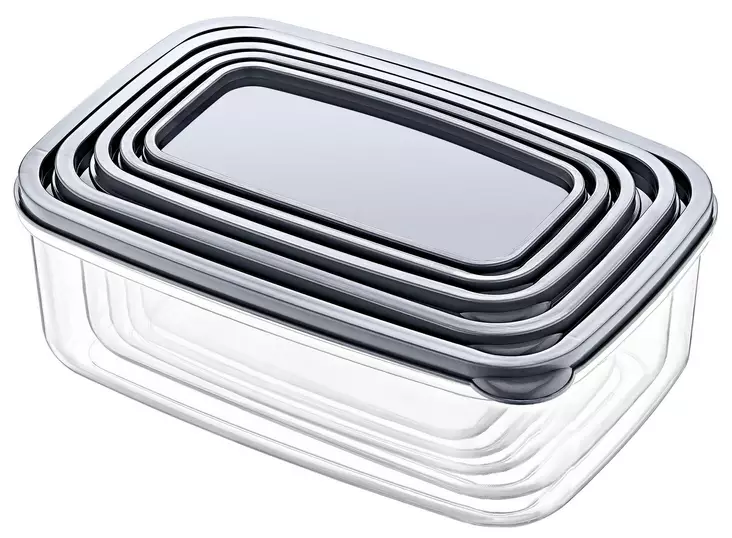 Säilytyslaatikko-setti (10 kappaletta), läpinäkyvä, 22,5 x 15 x 8 cm, BPA-vapaa, kestävä - Muovilaatikot ja säilytyslaatikot - 8683742960652 - 1