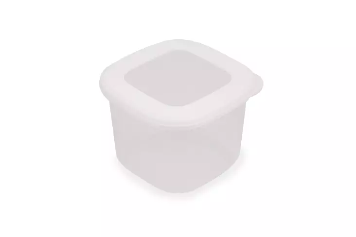 Säilytyslaatikko sarja (12 osaa), valkoinen, 10 x 10 x 9,5 cm, kestävä, BPA-vapaa - Muovilaatikot ja säilytyslaatikot - 8683342993012 - 1