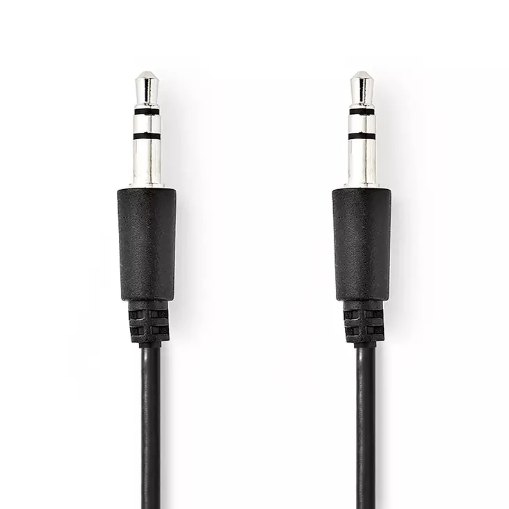 Stereoäänikaapeli | 3.5 mm uros | 3.5 mm uros | Niklattu | 1.00 m | Pyöreä | Musta | Label - Audiokaapelit - 5412810419982 - 1