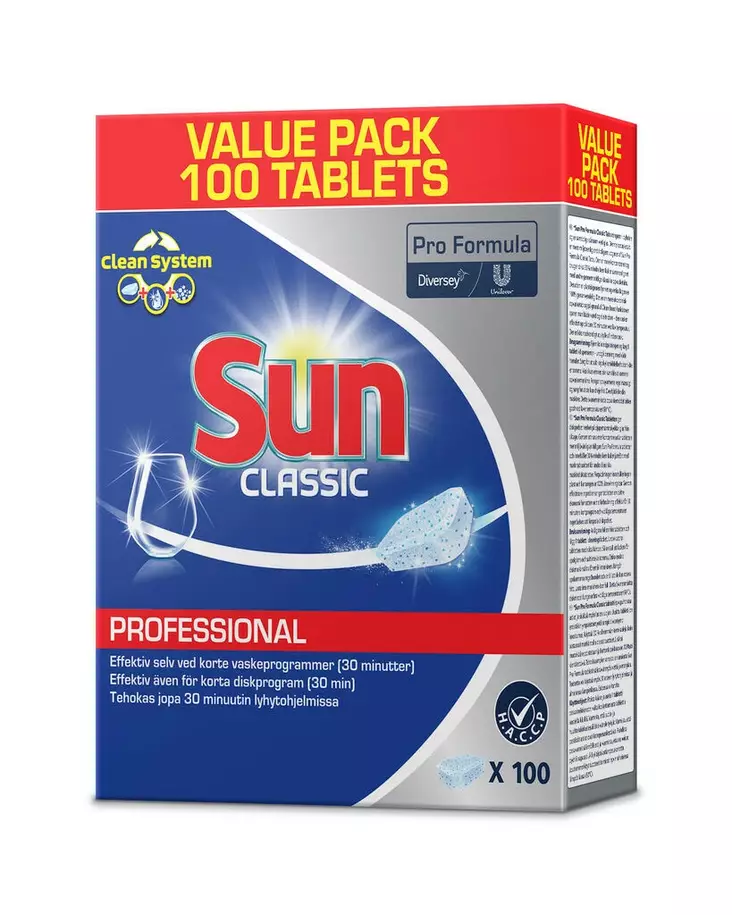 Sun Classic Prof. konetiskitabletti 100 - Astianpesu - 7615400760572 - 1
