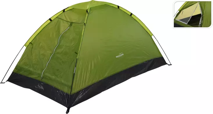 Teltta 2 hengelle, vihreä, 200x120x100cm, polyesteri, pu 400mm - Teltat, laavut, riippumatot - 8720573927512 - 1