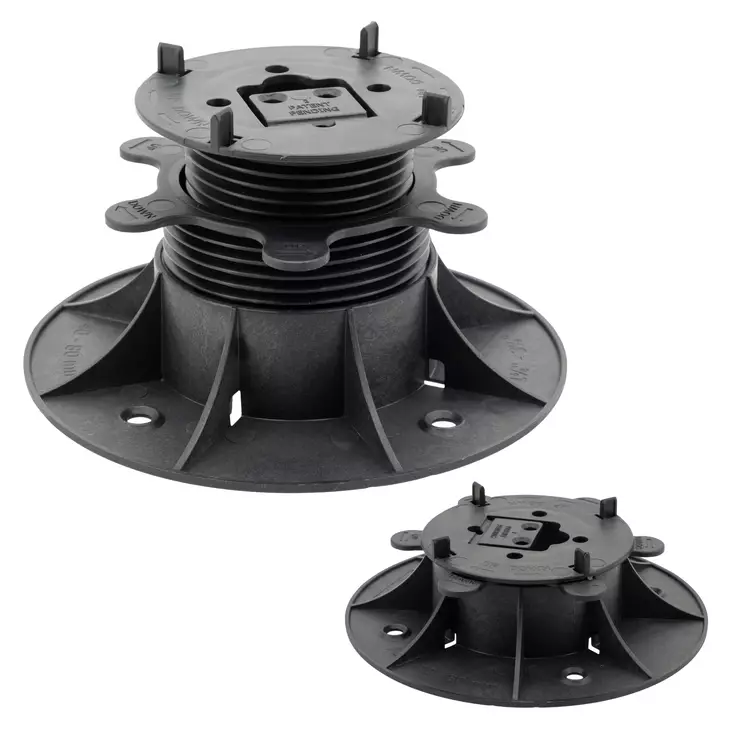 Terassijalka Säädettävä 40-80 mm - Clever Level (Max 500kg) - Terassijalat ja ruuvipaalut - 5903766968742 - 1