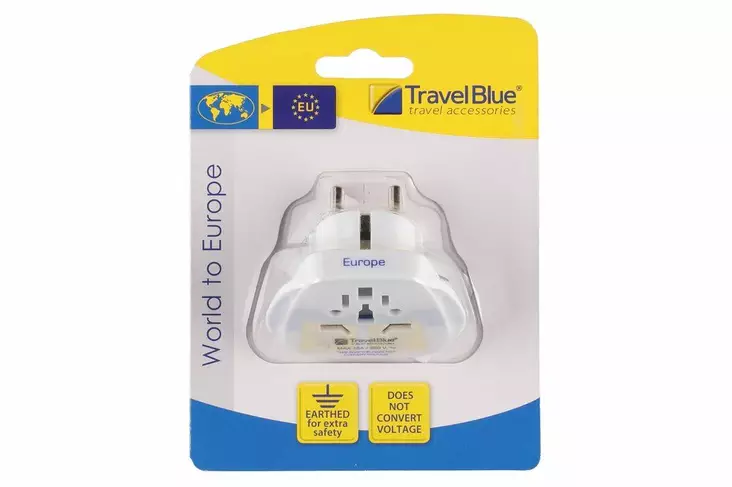 Travel Blue Matka-adapteri Maailma - Eurooppa - - 19-19-5018404009012 - 1