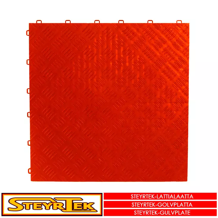 Umpinainen Lattialaatta, fire red 40x40cm 30 kpl - Lattialaatat ja kumimatot - 6438431041462 - 1