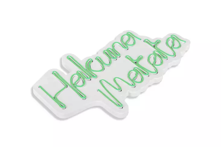 Vihreä Joustava Neon LED Valaisin - IP67 Vesitiivis - 47x29x2 cm - 12V DC - 40000h - Sisäänrakennettu Ripustusjärjestelmä - Valokoristeet ja valohahmot - 8682870655362 - 1