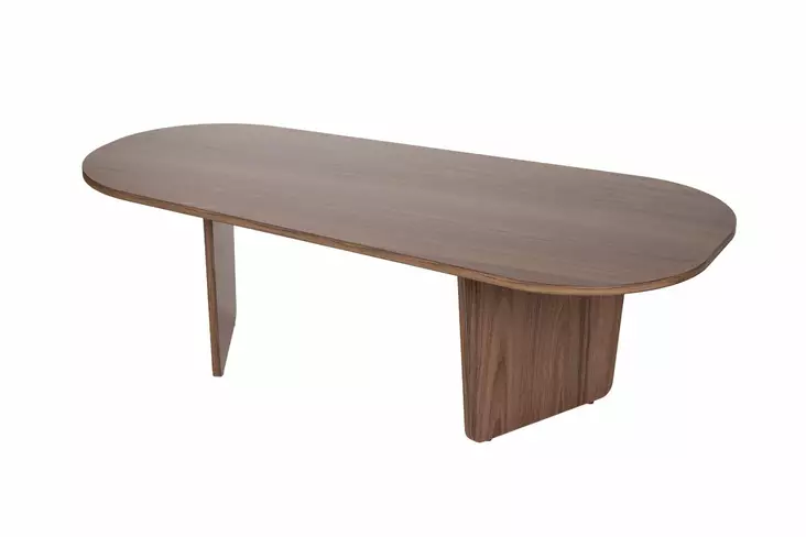 Walnut-sävyinen sohvapöytä - 100% melamiinipinnoitettu lastulevy, 130x65x40 cm, kestävä ja tyylikäs huonekalu - Sohvapöydät - 8684283887712 - 1
