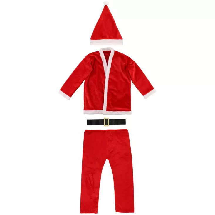 Winteria joulupukin asu luxus 4 osainen - Joulupukin asut ja tarvikkeet - 6410413317222 - 1