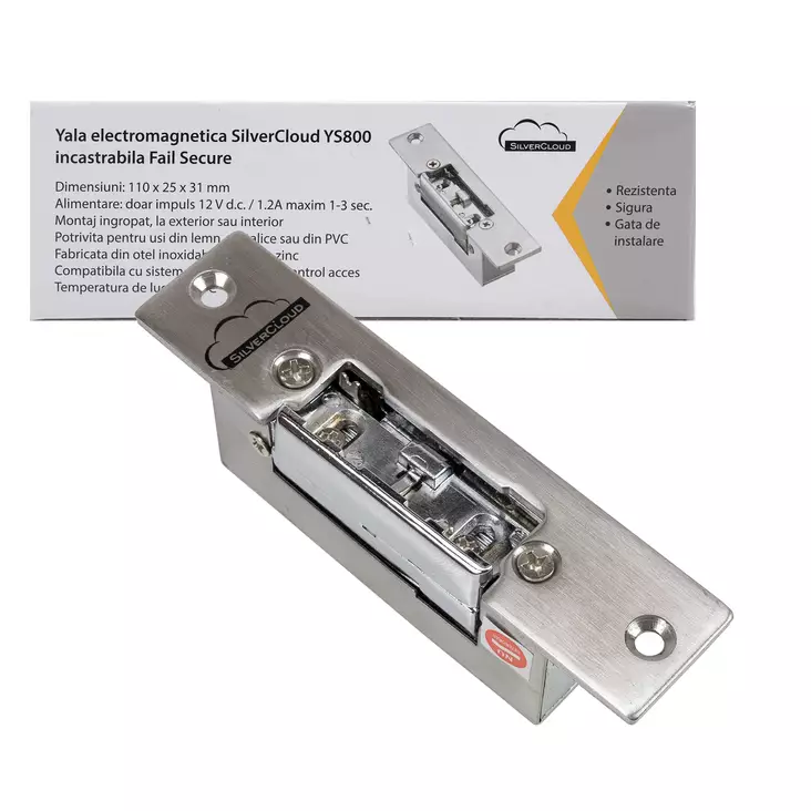 Yala SilverCloud YS800 upotettava sähkömagneettinen ovikello, Fail Secure NC - PNI tuotteet - 5949066501852 - 1