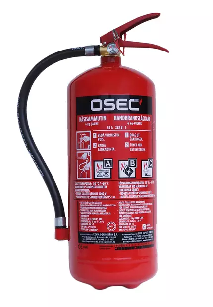 Jauhesammutin 6kg - Sammutusvälineet - 6430066033843 - 1