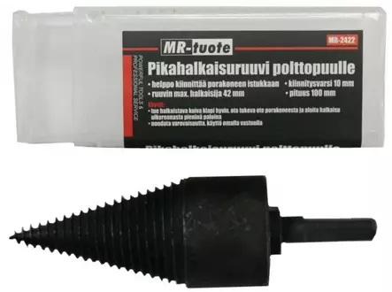 Pikahalkaisuruuvi polttopuulle porakoneeseen - Teräsarjat - 6430074692513 - 2