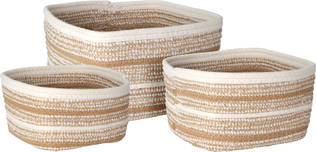 Puuvillakori raidat - Säilytyslaatikot ja korit - 0283080110443 - 1