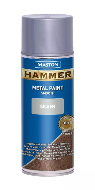 Spraymaali Hammer sile=C3=A4 hopea 400ml - Spraymaalit - 6412490017743 - 1