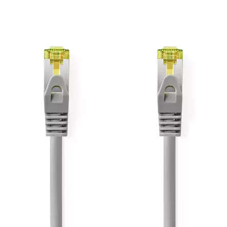 Cat 8.1 verkkokaapeli | S/FTP | RJ45 uros | RJ45 uros | 1.00 m | Pyöreä | LSZH | Harmaa | Label - Tietokone ja verkko - 5412810452903 - 1