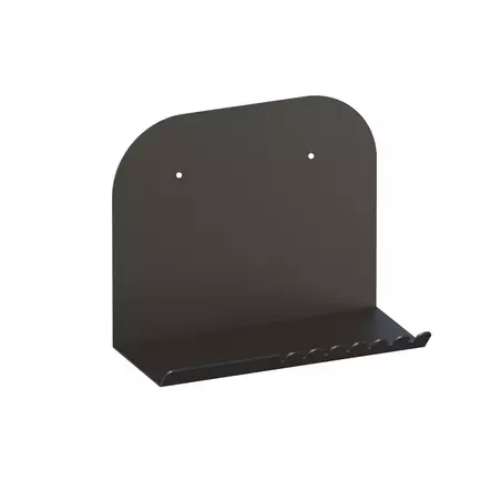 Metallinen Musta Seinähylly - Tyylikäs ja Kestävä Säilytysratkaisu - 28x23x12 cm - 100% Metalli - Moderni Design - Seinähyllyt - 8684282836063 - 1