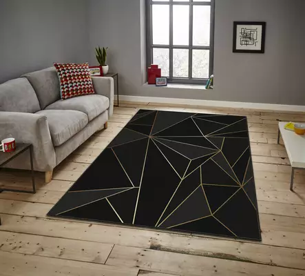 Monivärinen 120x180 cm Matto - 100% Polyesteri, Digitaalinen Painatus, Konepestävä, Liukumaton, Helppohoitoinen - Suuret ja keskikokoiset matot - 8683342185073 - 2