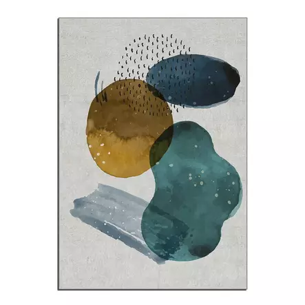 Monivärinen 160x230 cm Polyesterimatto - Liukumaton, Konepestävä, Digitaalipainettu, Raschel-neulottu, 10 mm Nukka - Suuret ja keskikokoiset matot - 8682870684393 - 1