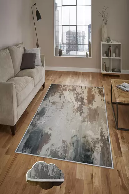 Monivärinen 80x120 cm Matto - 100% Polyesteri, Antibakteerinen, Konepestävä, Liukumaton, 3D Digitaalipainatus - Pienet matot ja käytävämatot - 8681875854213 - 2