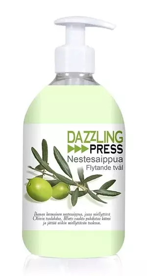 Nestesaippua Dazzling Press Olive 500ml - Saippuat ja käsidesit - 6420613517063 - 1