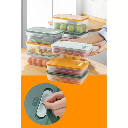 Säilytyslaatikko-setti (9 osaa), monivärinen, 18,5 x 28,5 x 7 cm, kestävä, BPA-vapaa - Muovilaatikot ja säilytyslaatikot - 8684282978213 - 2