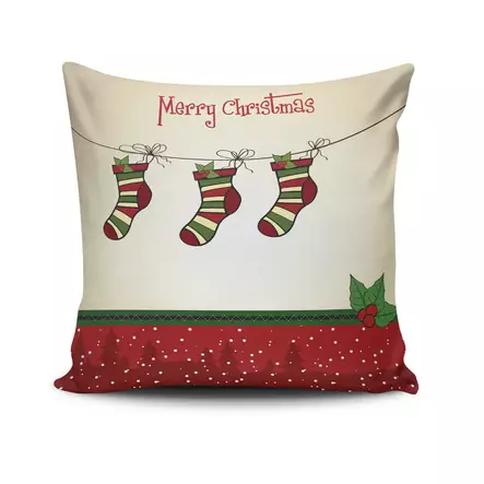 Tyyny, monivärinen, 43 x 43 cm, mukava, helppohoitoinen - Tyynyt ja peitot - 8681181537473 - 1