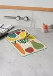 100% Karkaistu Lasi Leikkuulauta, Antibakteerinen, Helppo Puhdistaa, Liukumaton, 30x40 cm, Ei Astianpesukoneeseen - Keittiötyövälineet - 8684283732463 - 2