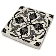 100% Luonnonkivinen Lasinalussetti (4 kpl) - Monivärinen, 10x10x1 cm - Tyylikäs ja Kestävä Keittiötarvike - Pöytäliinat ja tabletit - 8682870013803 - 2