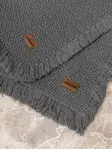 100% Puuvillainen Kylpyhuonematto Setti, 2-osainen, Anthracite, 1400 gr/m², 75x125 cm ja 60x90 cm, Konepestävä 30°C - Kylpyhuonematot ja kosteantilan matot - 8683742576853 - 3
