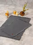 100% Puuvillainen Kylpyhuonematto Setti, 2-osainen, Anthracite, 1400 gr/m², 75x125 cm ja 60x90 cm, Konepestävä 30°C - Kylpyhuonematot ja kosteantilan matot - 8683742576853 - 2