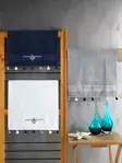 100% Puuvillaiset Käsipyyhesetti 3 kpl - Tummansininen, Valkoinen, Harmaa - 50x90 cm - Konepestävä 30°C - Pyyhkeet ja kylpytakit - 8682870695993 - 1
