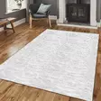 100% Puuvillamatto 120x180 cm, Antibakteerinen, Konepestävä, Liukumaton PVC-pohja, Kermainen Harmaa, 10 mm Nukka - Suuret ja keskikokoiset matot - 8683742626923 - 3