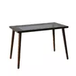 100% Pyökkiopiskelupöytä, Pähkinänvärinen, 6mm Karkaistu Lasi, 110x73x60cm, Useita Hyllyjä, Helppo Koota - - 19-19-8682870558793 - 9