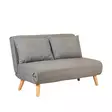 2-istuttava vuodesohva, vaaleanharmaa, 120 cm leveä, monipuolinen, kestävä - Vuodesohvat - 8683743716593 - 1