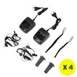 8 kannettavan radioaseman pakkaus PNI PMR R40 CAMO 0.5W, 16 PMR, Li-Ion 1200mAh latureilla ja kuulokkeilla - PNI tuotteet - 5949066543203 - 5