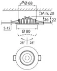 Alasvalo Led Airam Cosmo DIM IP20 kromi - Katto- ja seinävalaisimet - 6435200217363 - 5