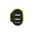 Autolaturi 3-Ulostuloa 6 A 2 x USB / Micro USB Musta/Vihreä - Autolaturit - 8717534026063 - 40