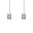 CAT5e verkkokaapeli | SF/UTP | RJ45 uros | RJ45 uros | 20.0 m | Pyöreä | PVC | Valkoinen | Muovipussi - Tietokone ja verkko - 5412810276653 - 10