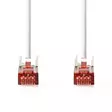 CAT6a verkkokaapeli | S/FTP | RJ45 uros | RJ45 uros | 0.50 m | Snagless | Pyöreä | LSZH | Valkoinen | Laatikko - Tietokone ja verkko - 5412810416523 - 10