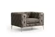 Nojatuoli, antrasiitti, 108 cm leveä, ylellinen, mukava - Nojatuolit - 8683342445733 - 2