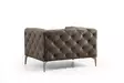 Nojatuoli, antrasiitti, 108 cm leveä, ylellinen, mukava - Nojatuolit - 8683342445733 - 4