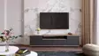 TV-taso, atlantinmänty antrasiitti, 180cm x 44,6cm x 44,5cm, kestävä, tilava, helppo koota - TV-tasot - 8683342403993 - 4