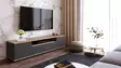 TV-taso, atlantinmänty antrasiitti, 180cm x 44,6cm x 44,5cm, kestävä, tilava, helppo koota - TV-tasot - 8683342403993 - 3