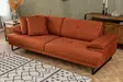 3-istuttava vuodesohva, oranssi, 239 cm x 99 cm x 83 cm, kestävä, mukava, monipuolinen - Vuodesohvat - 8683342766593 - 3