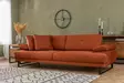 3-istuttava vuodesohva, oranssi, 239 cm x 99 cm x 83 cm, kestävä, mukava, monipuolinen - Vuodesohvat - 8683342766593 - 2
